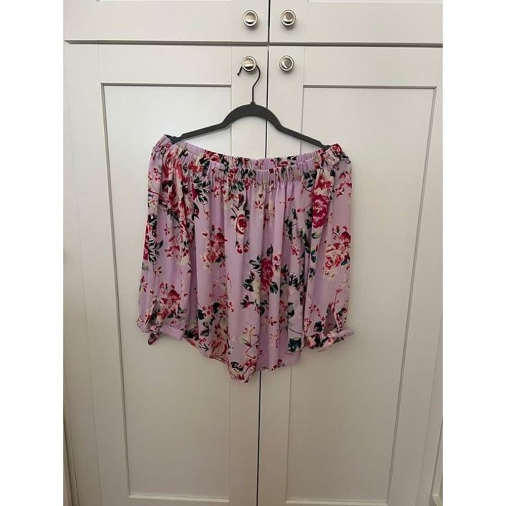 Express Floral Off-Shoulder Blouse – Size Small